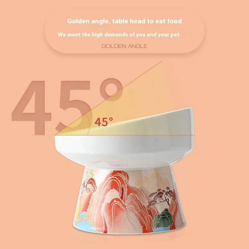 Pet Zen - Cat Bowl Pet Ceramic High Leg - Bowls