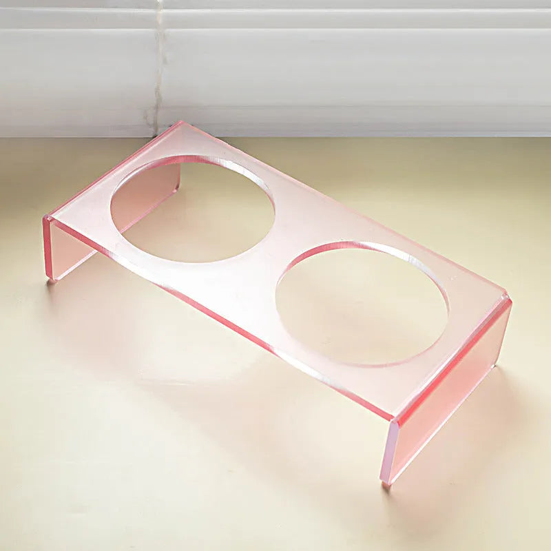 Pet Zen - Cat Bowl Rack Acrylic Dog Bowl Anti-tumble - 0