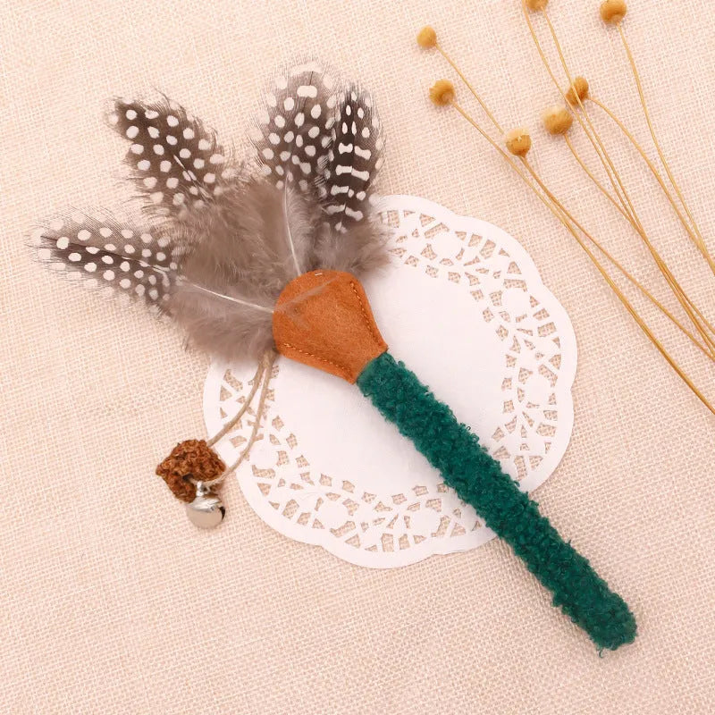 Pet Zen - Cat Chew Sticks Catnip Chew Toys With Feather Funny Cat - Cat Toys