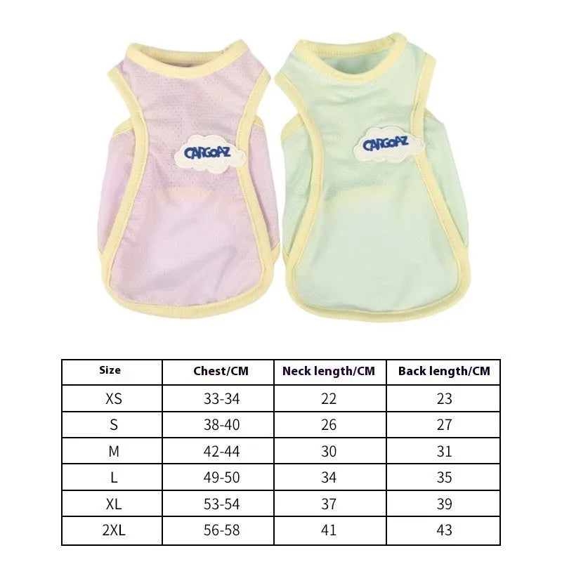 Pet Zen - Cat Clothes Anti Lint Summer Thin Vest - 0