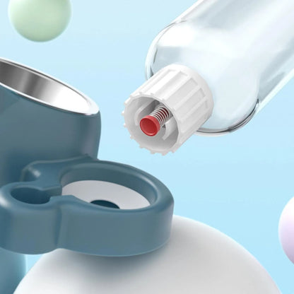 Pet Zen - Cat Food And Water Bowl Set - 16 Degree Tilted Dog Dish With Water Dispenser Removable Pet Feeder Bowl Dog Drink...