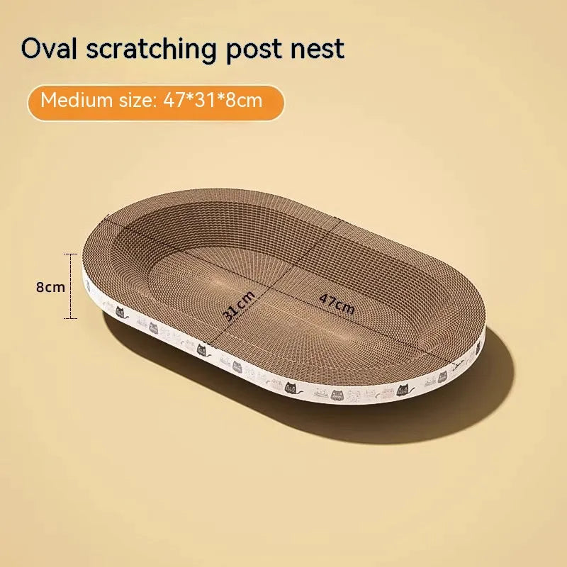 Pet Zen - Cat Scratch Board And Cat Nest Integrated, Wear-resistant And Non Falling Debris - Cat Scratching