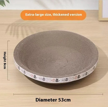 Pet Zen - Cat Scratch Board And Cat Nest Integrated, Wear-resistant And Non Falling Debris - Cat Scratching