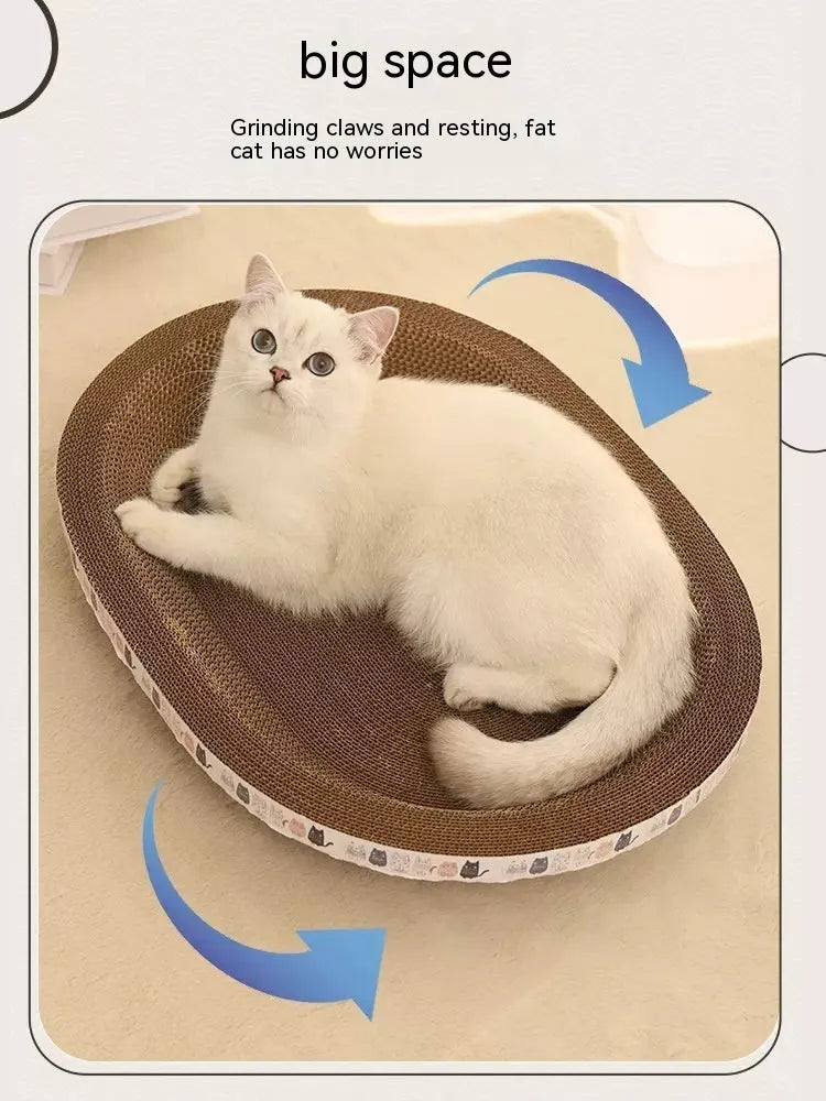 Pet Zen - Cat Scratch Board And Cat Nest Integrated, Wear-resistant And Non Falling Debris - Cat Scratching