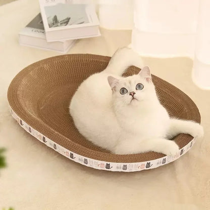 Pet Zen - Cat Scratch Board And Cat Nest Integrated, Wear-resistant And Non Falling Debris - Cat Scratching