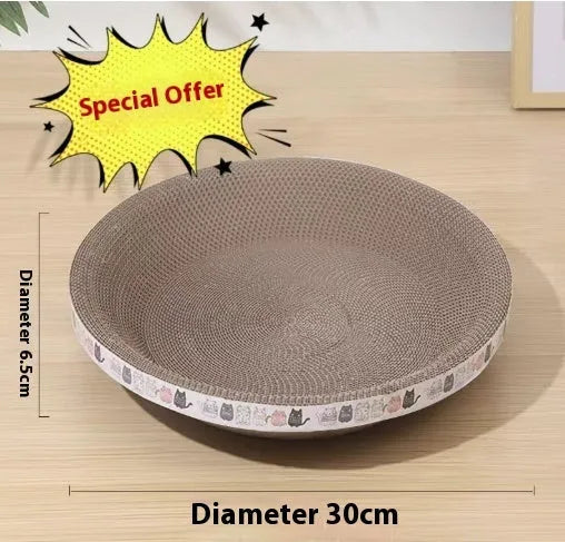 Pet Zen - Cat Scratch Board And Cat Nest Integrated, Wear-resistant And Non Falling Debris - Cat Scratching