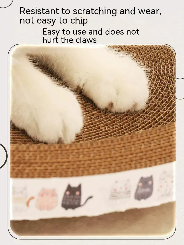 Pet Zen - Cat Scratch Board And Cat Nest Integrated, Wear-resistant And Non Falling Debris - Cat Scratching