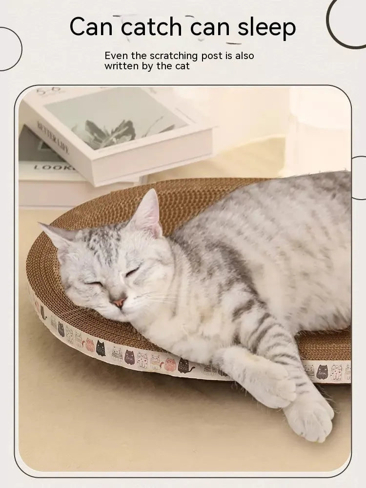 Pet Zen - Cat Scratch Board And Cat Nest Integrated, Wear-resistant And Non Falling Debris - Cat Scratching