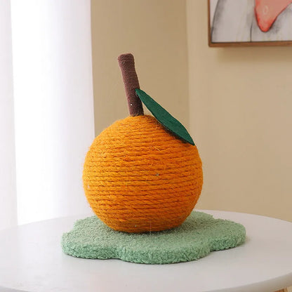 Pet Zen - Cat Scratch Board Hemp Rope Ball Oversized Relief Toy - Cat Scratching