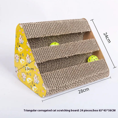 Pet Zen - Cat Scratch Board Leather Taobao Integrated Corrugated Paper Grinding Claw - Cat Scratching