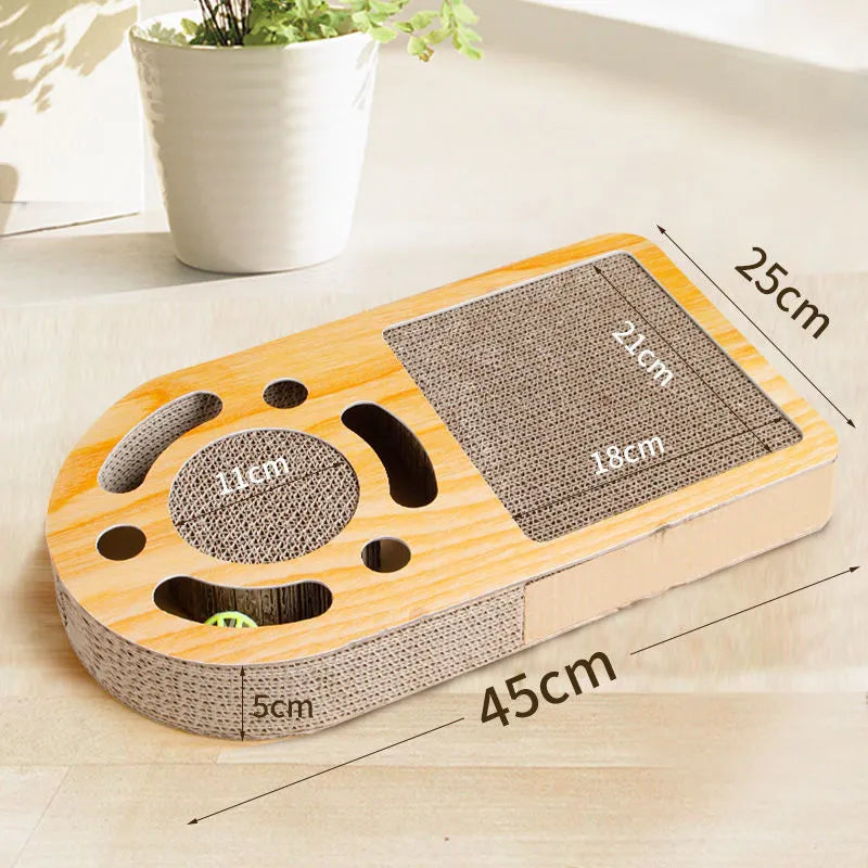 Pet Zen - Cat Scratch Board Round Ball Grinding Claw Toy - 0