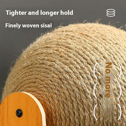 Pet Zen - Cat Scratch Board Wear-resistant Non-dandruff Vertical Sisal Scratch-resistant Self-Hi Relieving Stuffy Scratchi...