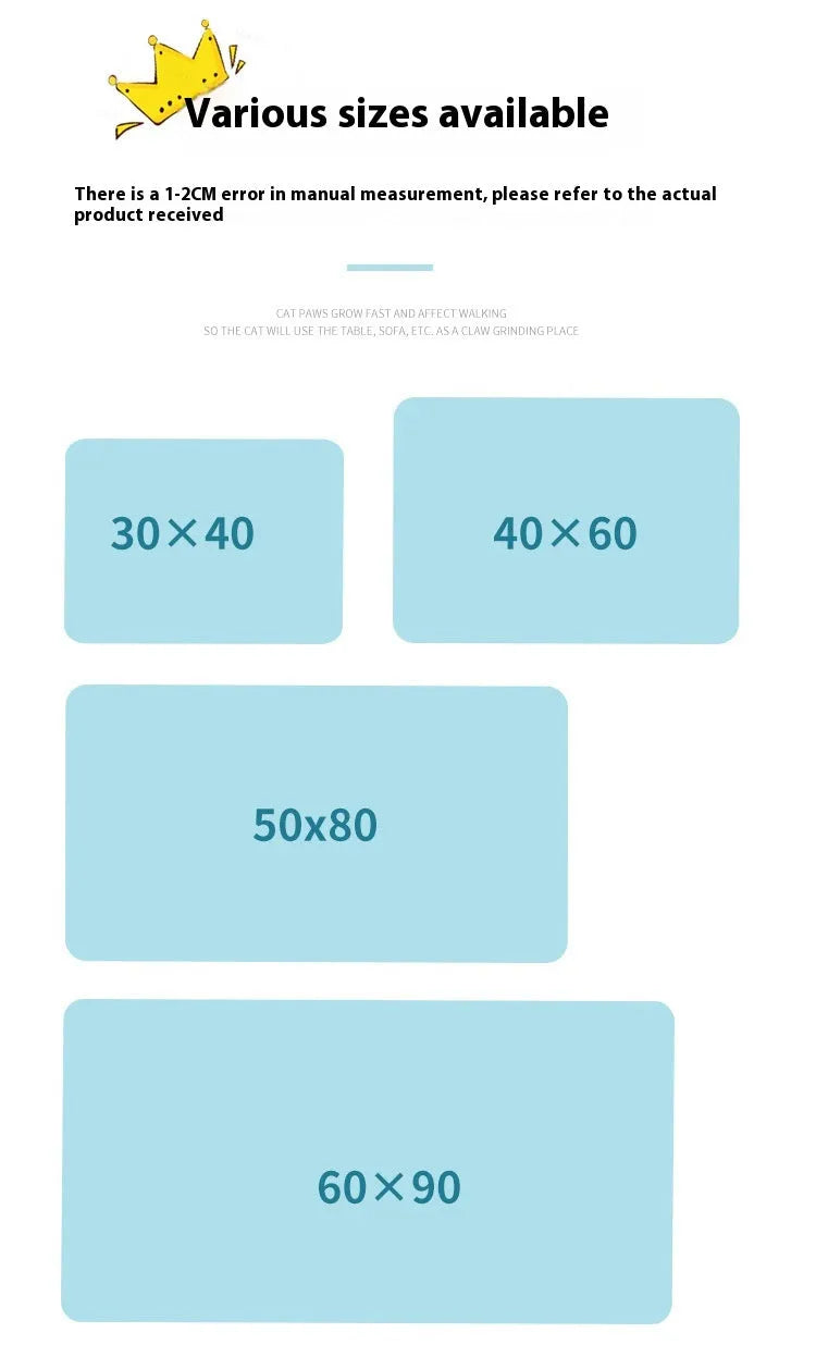 Pet Zen - Cat Scratch Pad Wear-resistant And Disdain Door Wall Protective Sticker - Cat Scratching