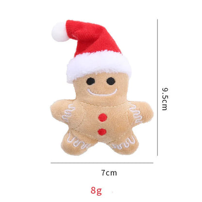 Pet Zen - Cat Toy Christmas Hat Gingerbread Man - Cat Toys