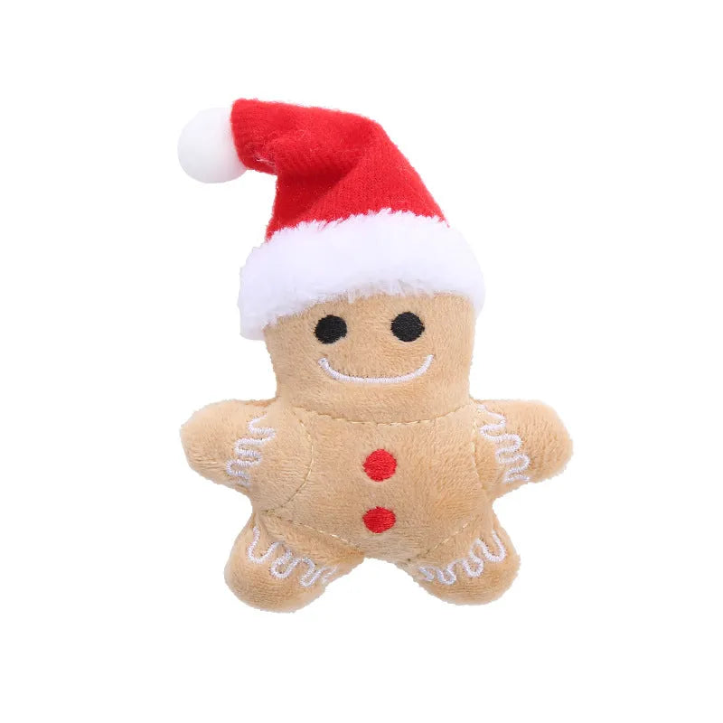 Pet Zen - Cat Toy Christmas Hat Gingerbread Man - Cat Toys