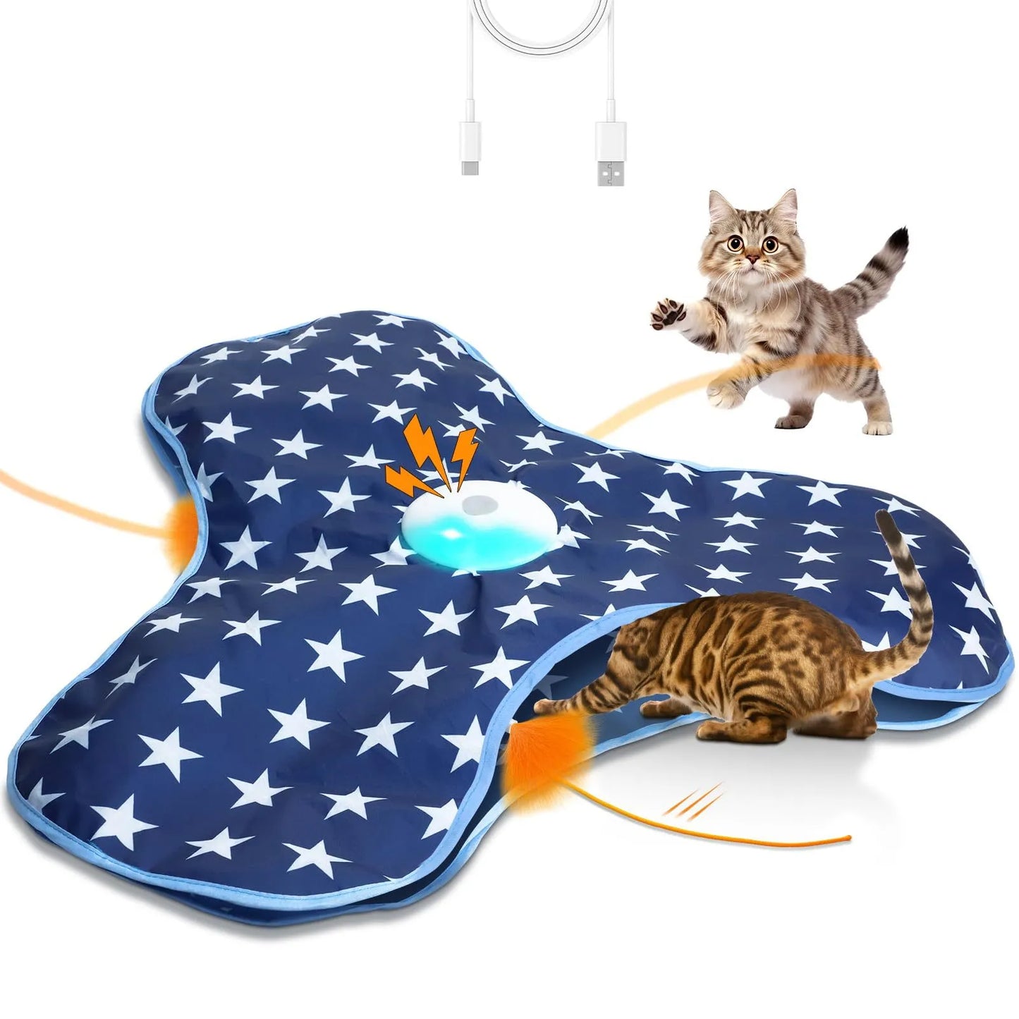 Pet Zen - Cat Toy Hunting Cover Pet Play Cover Self-Entertainment Boredom-Busting Hideaway Cover - Cat Toys