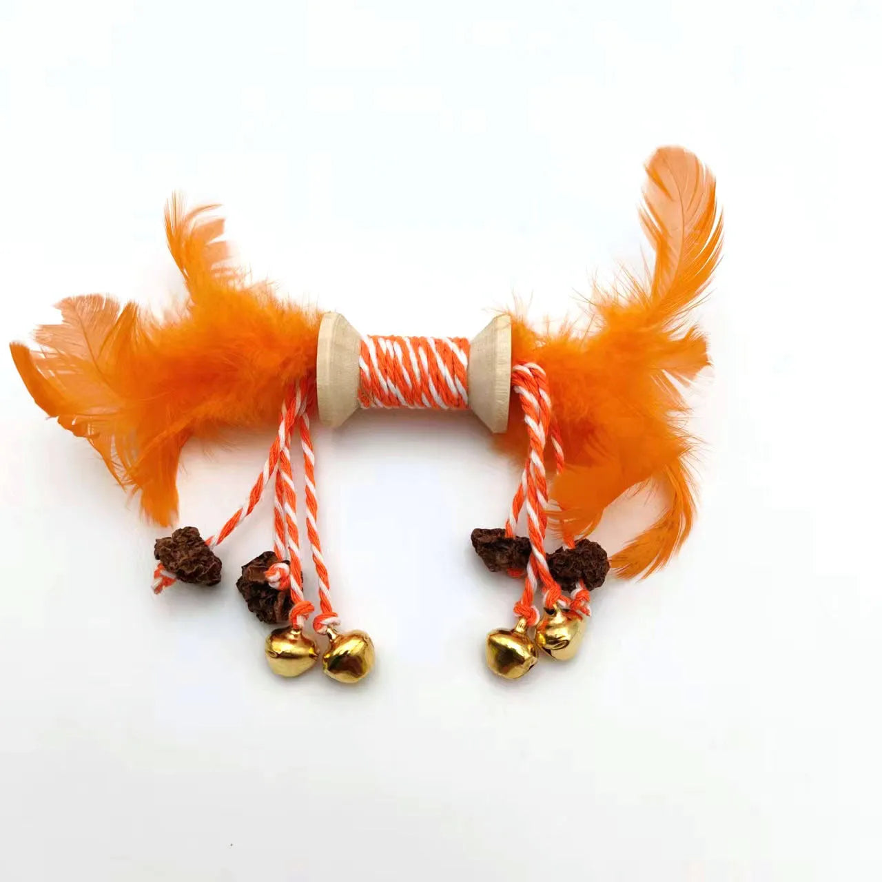 Pet Zen - Cat Toys Colored Feathers Galls Fruit Bells Combination Inflated Ego Interactive Molars Gnawing Cat Supplies - 4