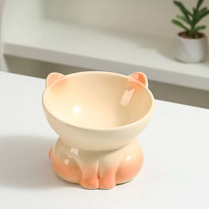 Pet Zen - Ceramic Cat Dog Bowl Pet Supplies Drinking Water Goblet Food - 0