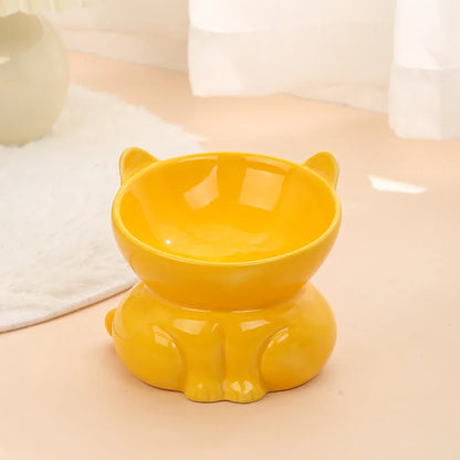 Pet Zen - Ceramic Cat Dog Bowl Pet Supplies Drinking Water Goblet Food - 0