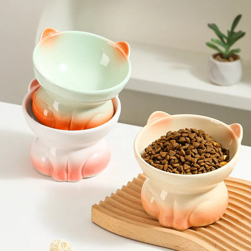 Pet Zen - Ceramic Cat Dog Bowl Pet Supplies Drinking Water Goblet Food - 0