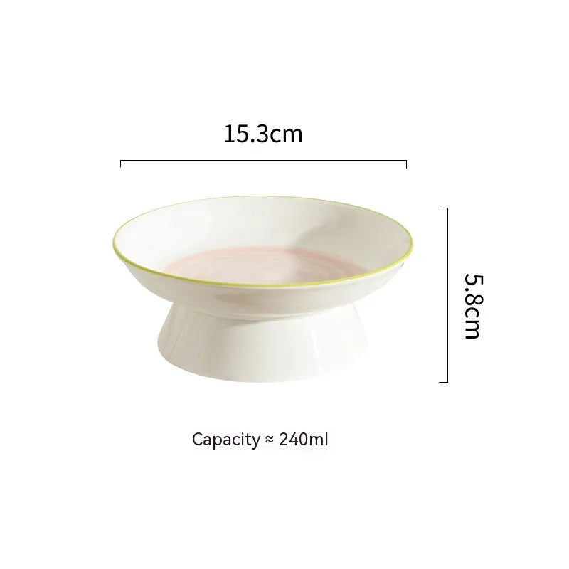 Pet Zen - Ceramic Cervical Support Cat Food Bowl - Bowls
