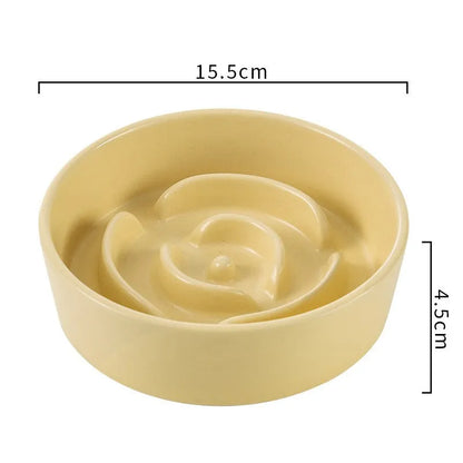 Pet Zen - Ceramic Pet Cat And Dog Bowl Small And Medium-sized Dogs - 0