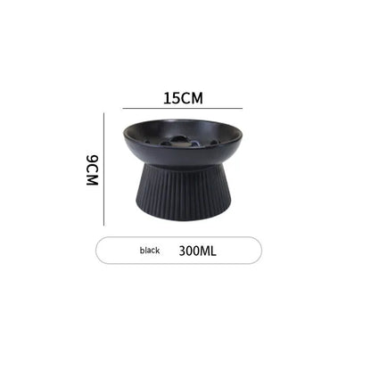 Pet Zen - Ceramic Pet Cat Bowl Dog Bowl Anti-choke And Slow Food - 0