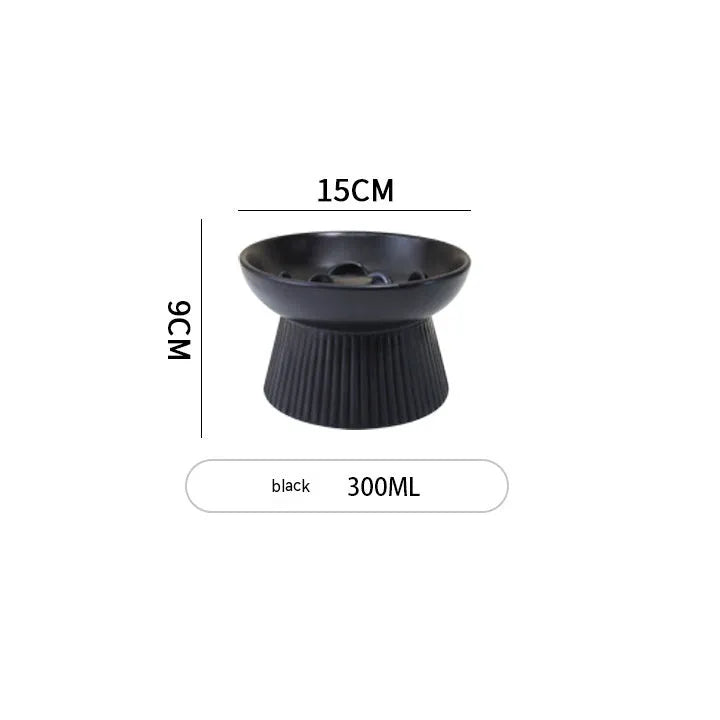 Pet Zen - Ceramic Pet Cat Bowl Dog Bowl Anti-choke And Slow Food - 0