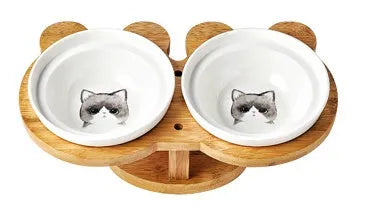Pet Zen - Ceramic Pet Products Cat Bowl - Pet Bowls & Feeders