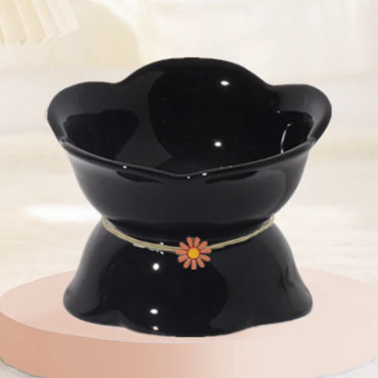 Pet Zen - Cute Cat Bowl Ceramic Flower Gradient - 0