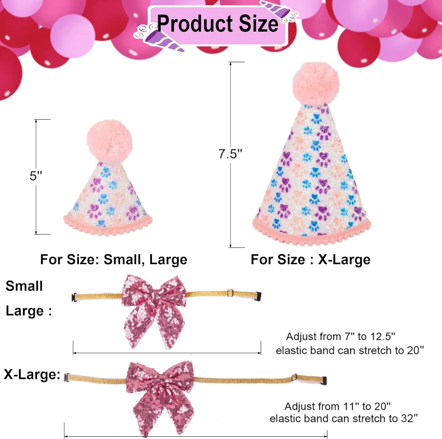 Pet Zen - Dog Birthday Party Supplies Boy Girl Dog Birthday Hat With - 4