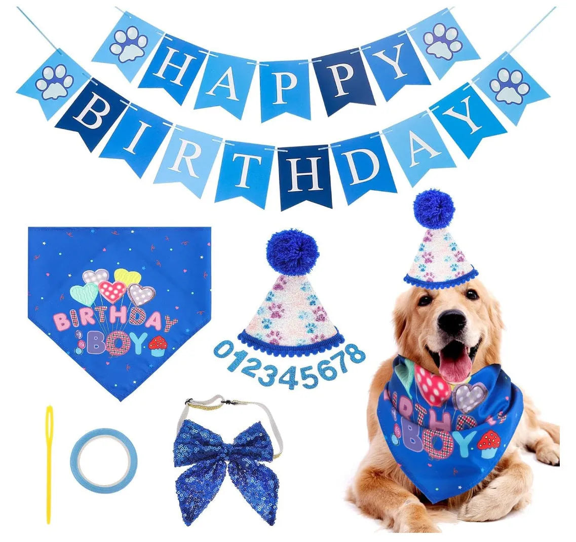 Pet Zen - Dog Birthday Party Supplies Boy Girl Dog Birthday Hat With - 4