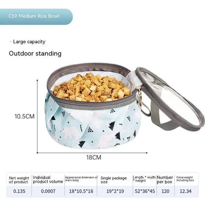 Pet Zen - Dog Pet Bowl C59 Portable Supplies - 0