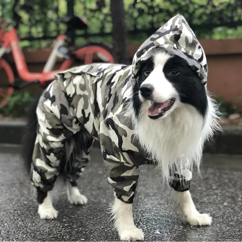 Pet Zen - Dog Raincoat Border Shepherd Dog Clothing Waterproof - 0