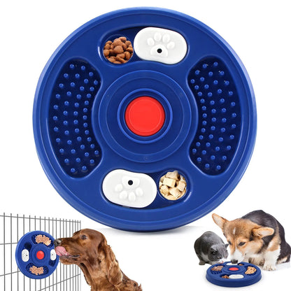 Pet Zen - Dog Slow Feeder Device Pet Anti Suffocation Bowl 2 In 1 Treat Puzzle & Lick Mat Anti Slip And Large Capacity Fee...