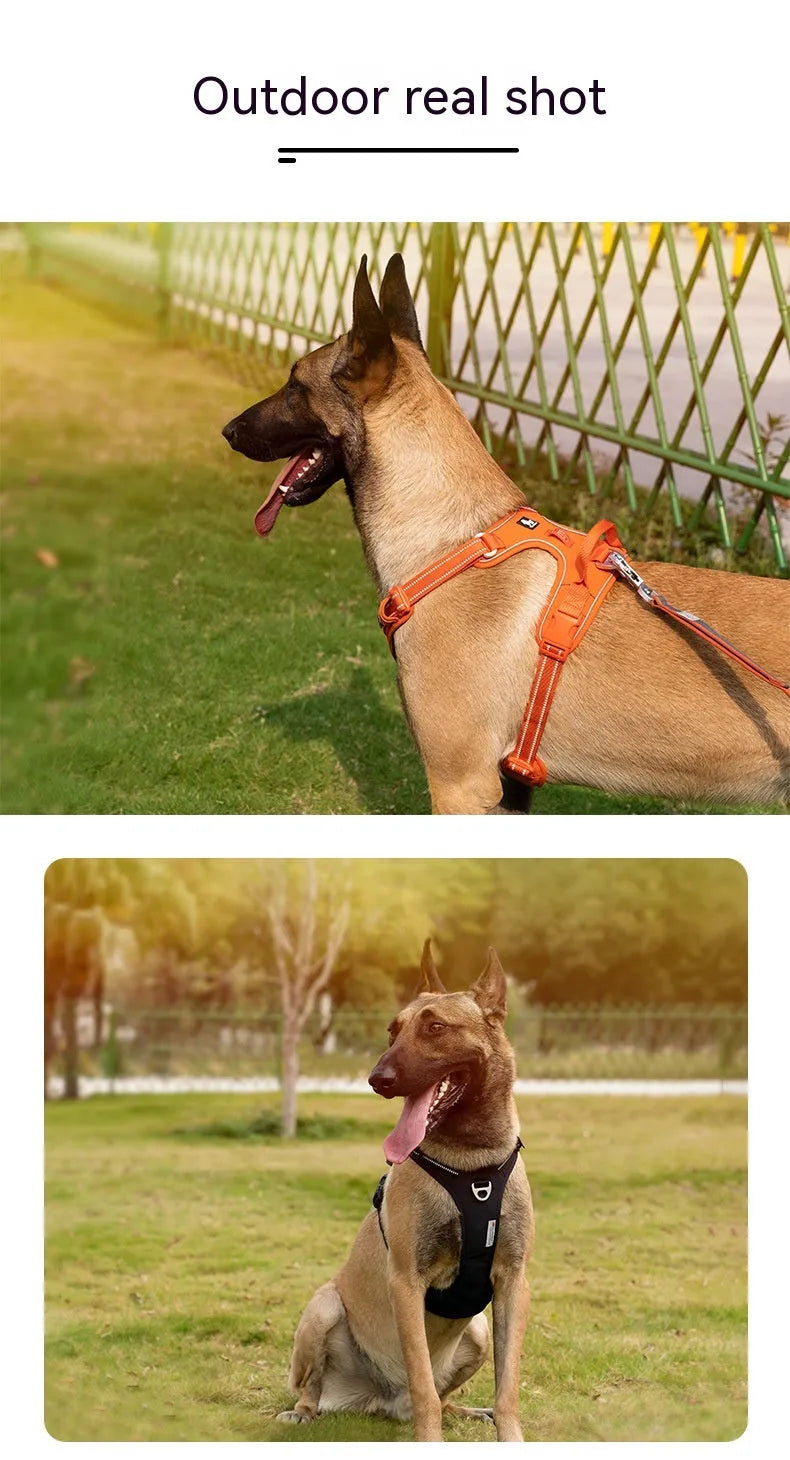 Pet Zen - Dogs Pet Harness Reflective Hand Holding Rope - 0
