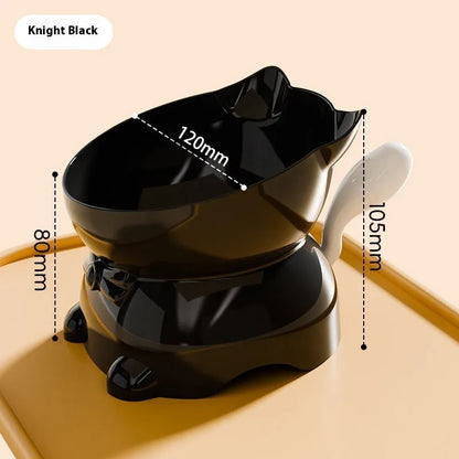 Pet Zen - Ergonomic Anti-Vomit Elevated Stainless Steel Bowl for Cats
