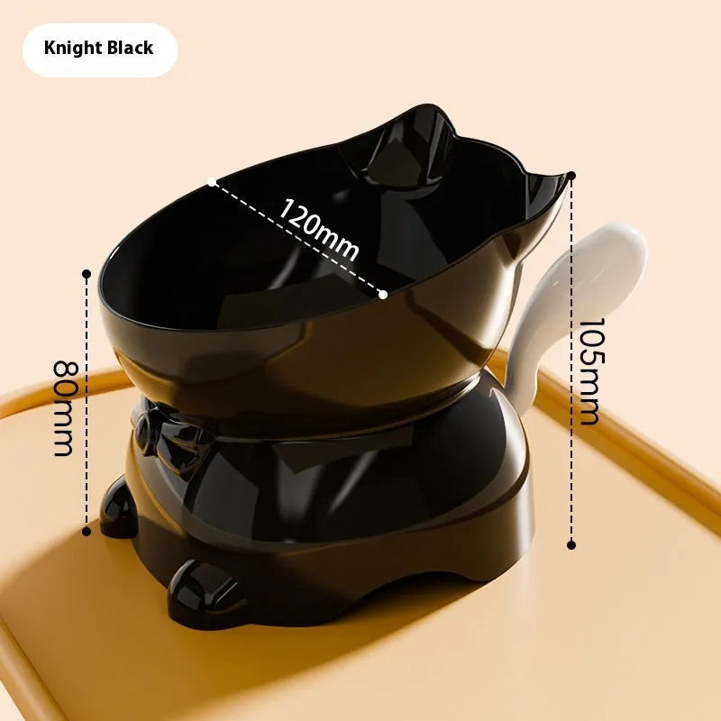 Pet Zen - Ergonomic Anti-Vomit Elevated Stainless Steel Bowl for Cats - 0