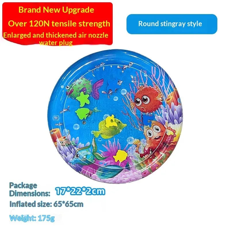Pet Zen - Extra Large Thick Ocean Fish Crawling Water Mat Toy Pet - 0