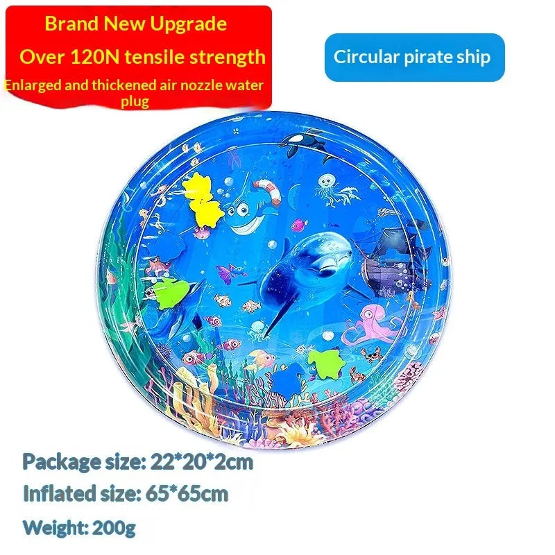 Pet Zen - Extra Large Thick Ocean Fish Crawling Water Mat Toy Pet - 0