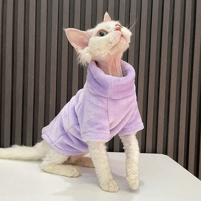 Pet Zen - Fashion Personality Ren Fa Cai Hairless Cat Clothes - 0
