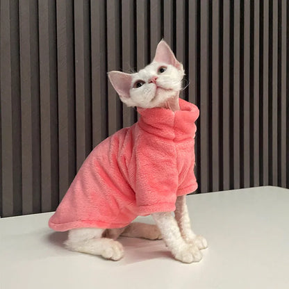 Pet Zen - Fashion Personality Ren Fa Cai Hairless Cat Clothes - 0
