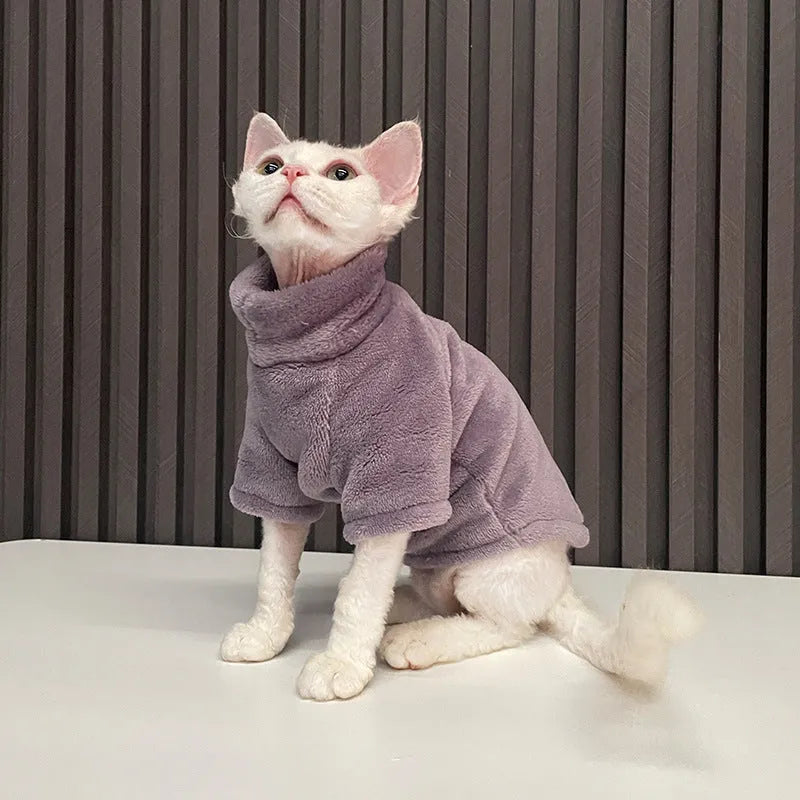Pet Zen - Fashion Personality Ren Fa Cai Hairless Cat Clothes - 0