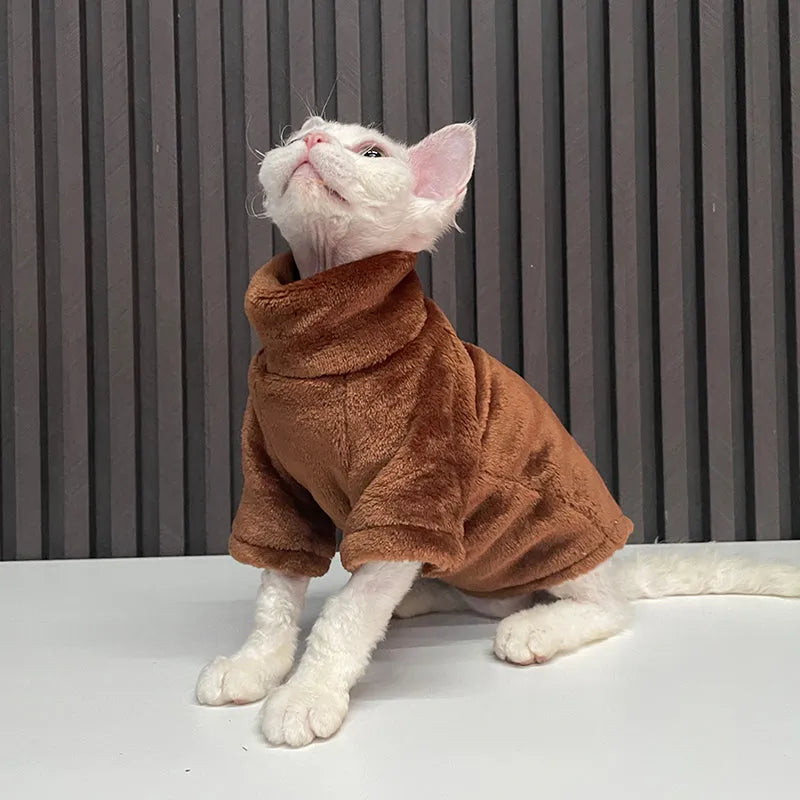 Pet Zen - Fashion Personality Ren Fa Cai Hairless Cat Clothes - 0