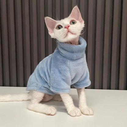 Pet Zen - Fashion Personality Ren Fa Cai Hairless Cat Clothes - 0