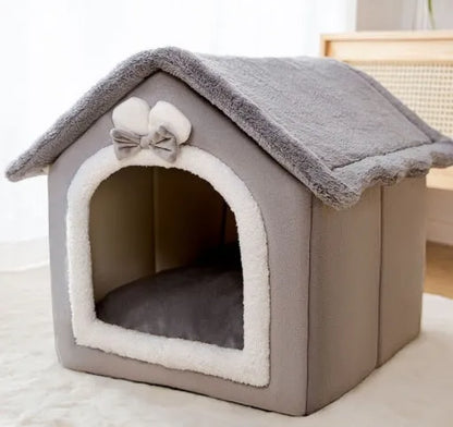 Pet Zen - Foldable Dog House Pet Cat Bed Winter Dog Villa Sleep Kennel - 0