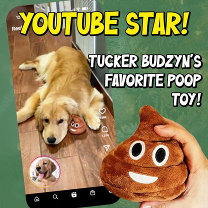Pet Zen - Hilarious Poop Plush Interactive Sound Toy for Active Puppi - Dog Toys