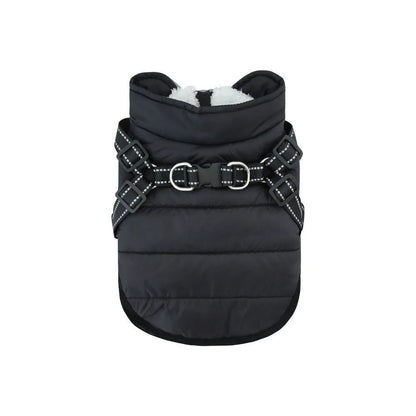 Pet Zen - Insulated Fleece-lined Dog Vest With Chest And Back Zipper - 0