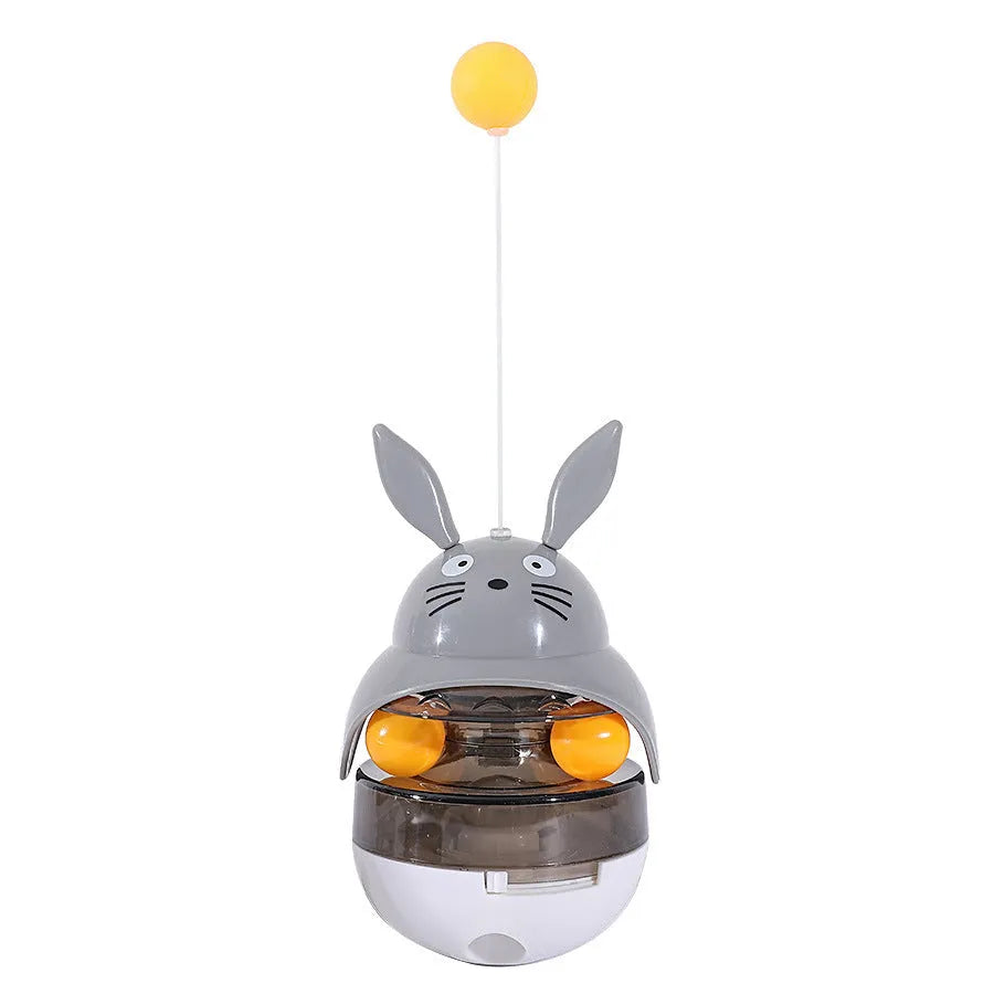 Pet Zen - Interactive Cat Feeder Toy Treat Dispenser Exercise Toys Feeding Food Toy Dispenser Car Indoors- Sounding Bell C...