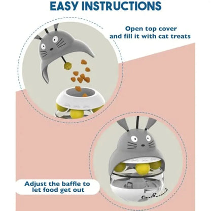 Pet Zen - Interactive Cat Feeder Toy Treat Dispenser Exercise Toys - 4